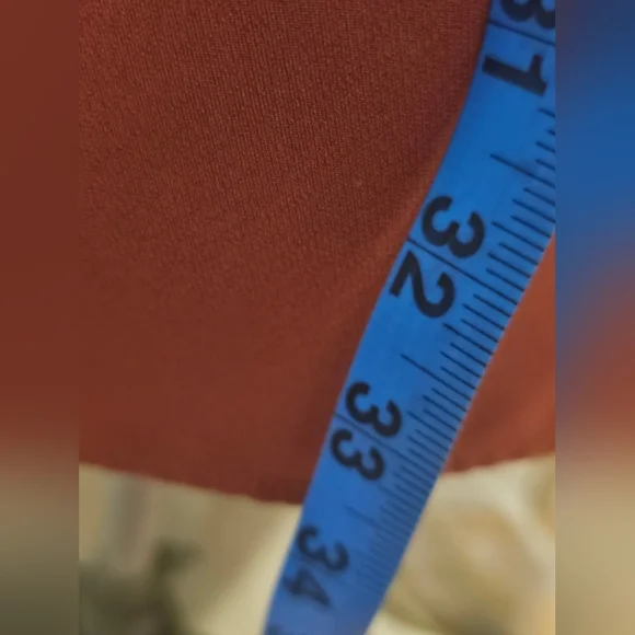 AMANDA UPRICHARD, Burn Orange Mini Dress 3/4 Sleeves Sz M - Picture 6 of 7